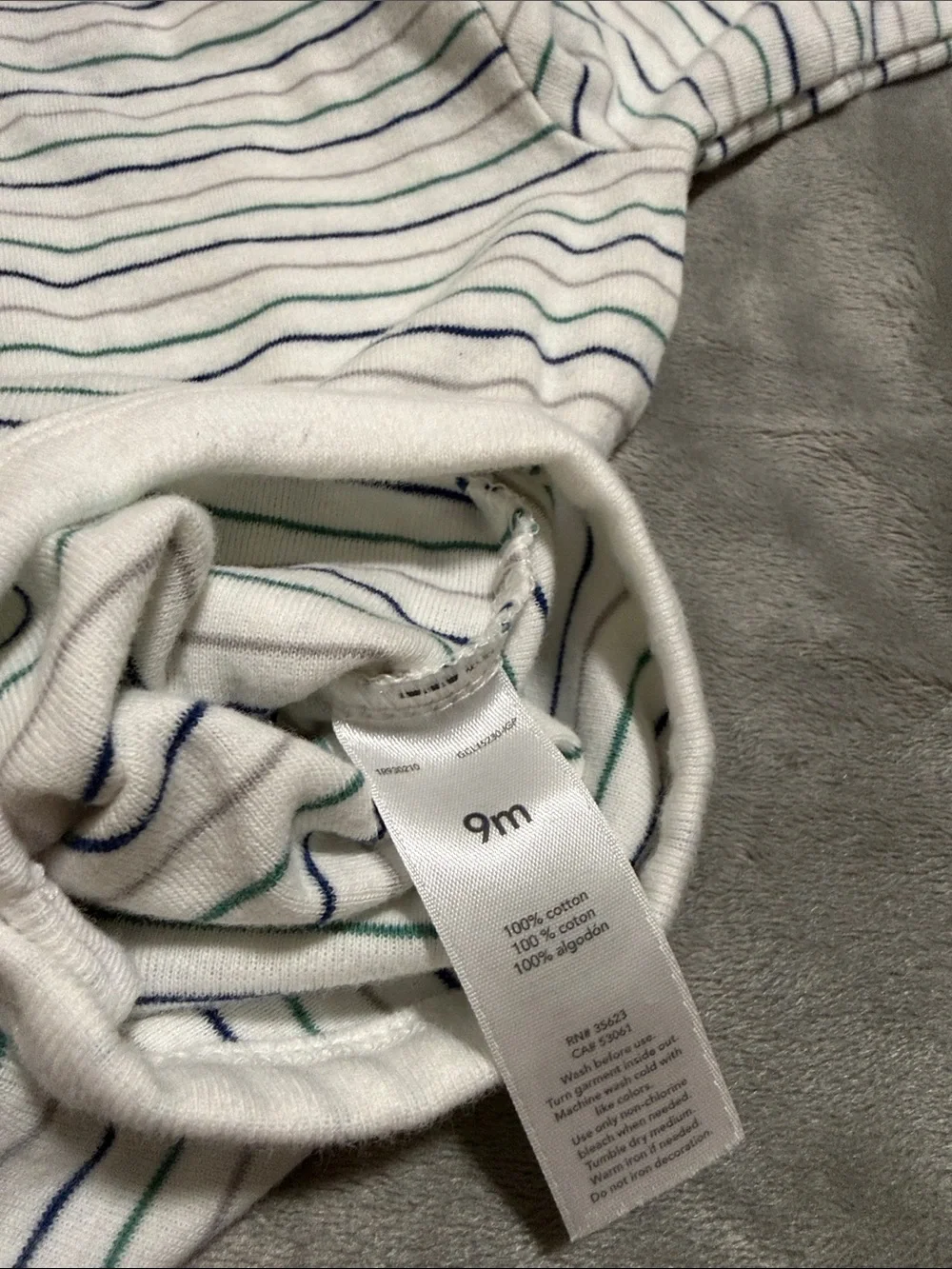 Carter's Baby Outfit Green & Navy